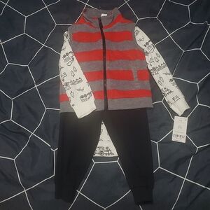 Carter's Vest Set Thermal Onsie Long Sleeve and Pants Size 24M